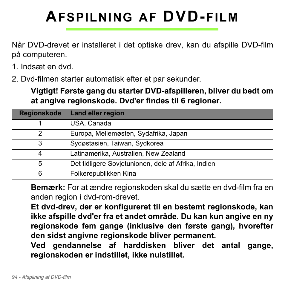 Afspilning af dvd-film, Fspilning, Film | Acer Aspire V5-571PG User Manual | Page 1076 / 3604