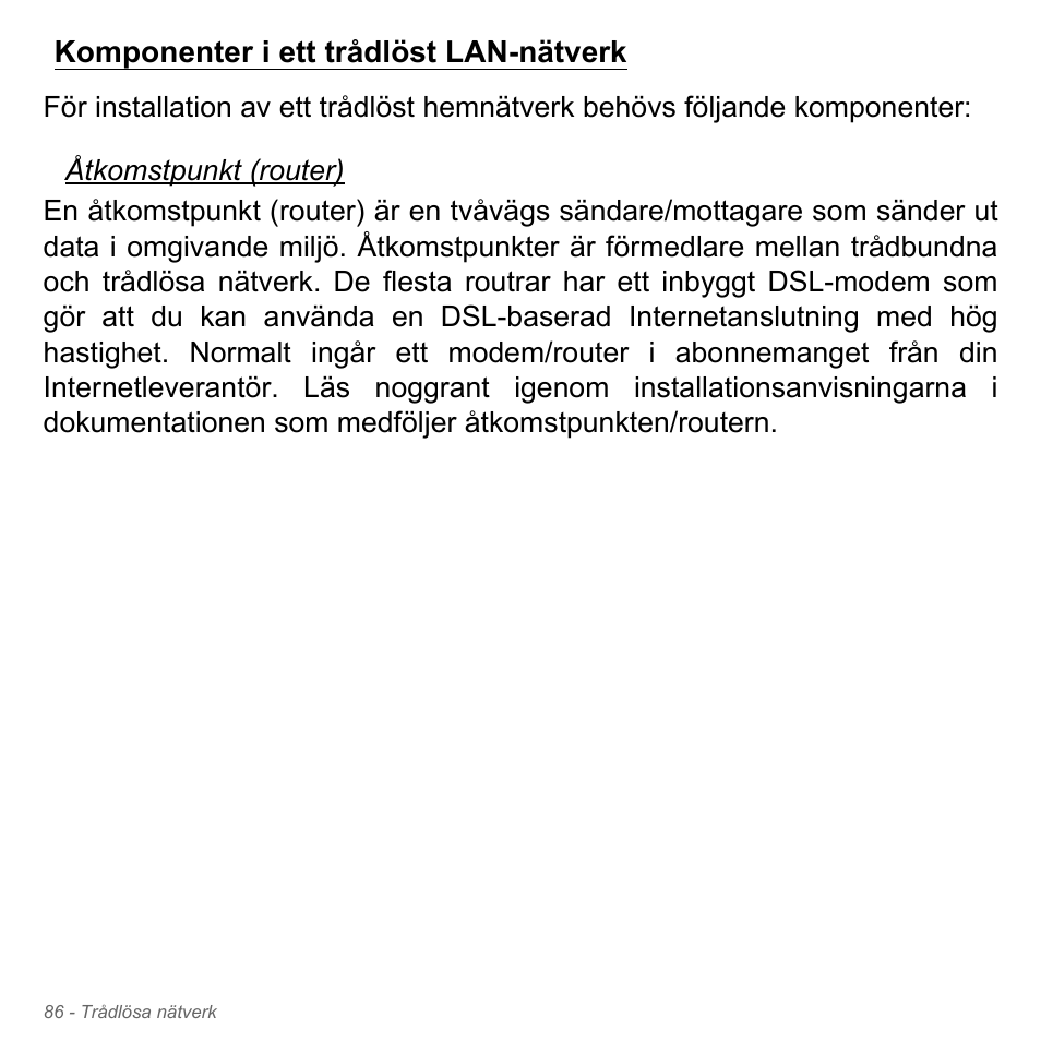 Komponenter i ett trådlöst lan-nätverk | Acer Aspire V5-571PG User Manual | Page 1184 / 3604
