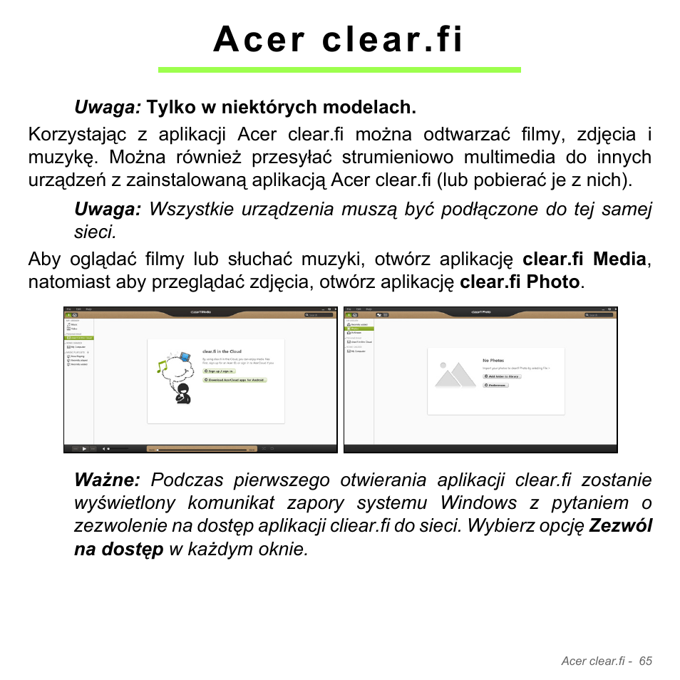 Acer clear.fi | Acer Aspire V5-571PG User Manual | Page 1535 / 3604