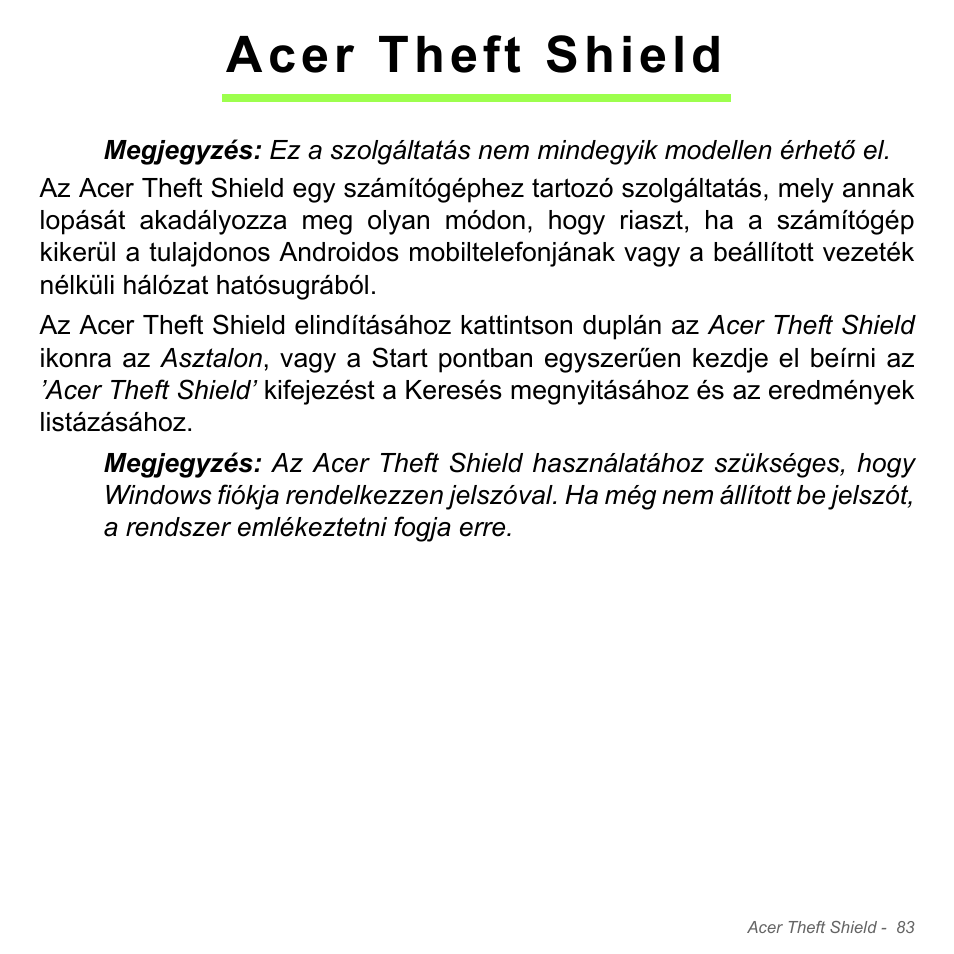 Acer theft shield | Acer Aspire V5-571PG User Manual | Page 1681 / 3604