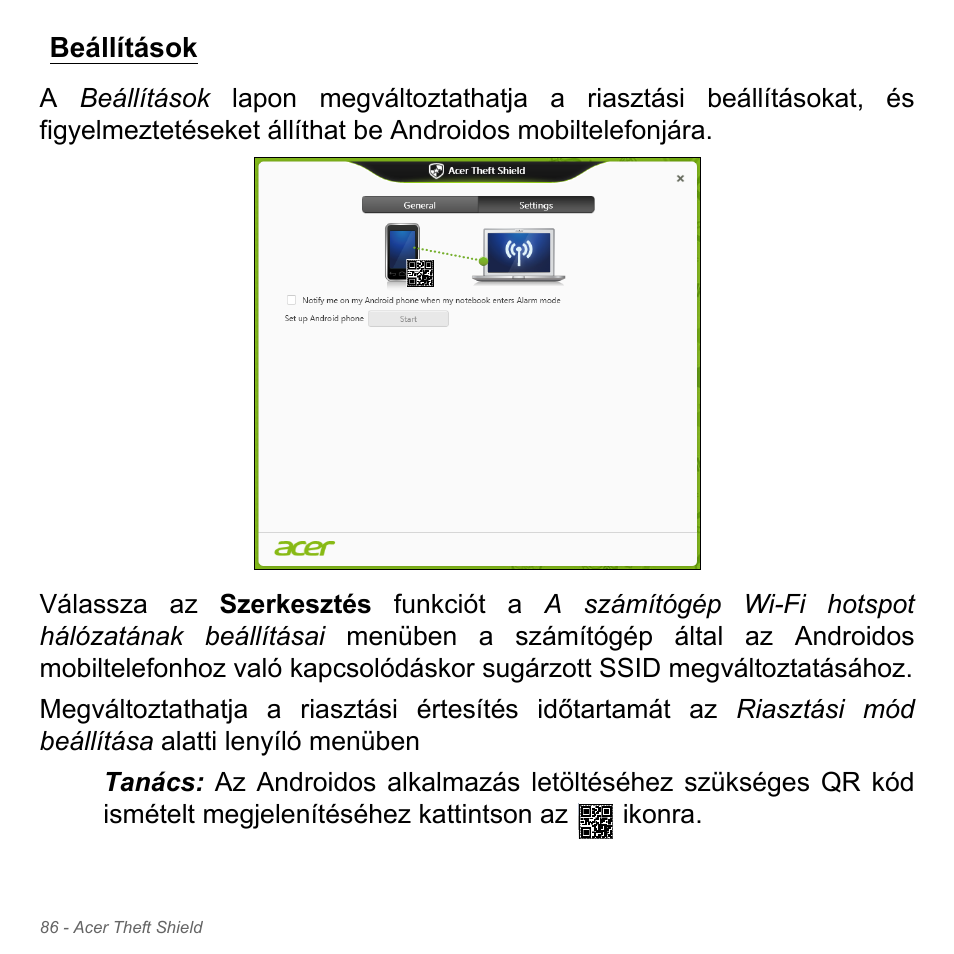 Beállítások | Acer Aspire V5-571PG User Manual | Page 1684 / 3604