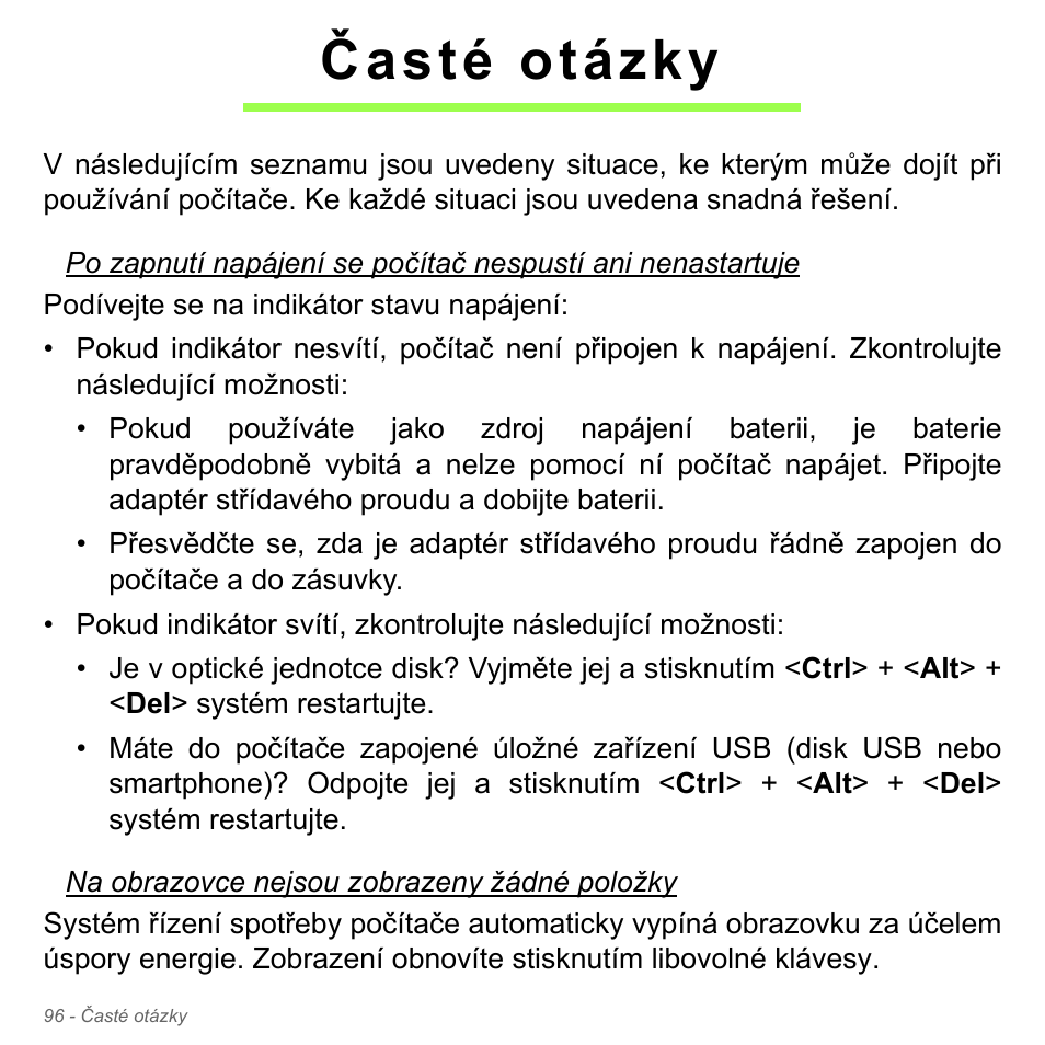 Časté otázky | Acer Aspire V5-571PG User Manual | Page 1818 / 3604