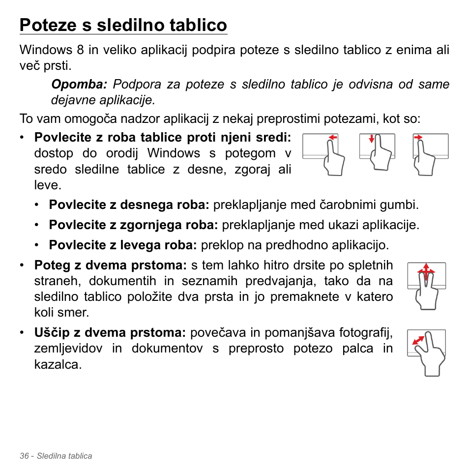 Poteze s sledilno tablico | Acer Aspire V5-571PG User Manual | Page 1996 / 3604