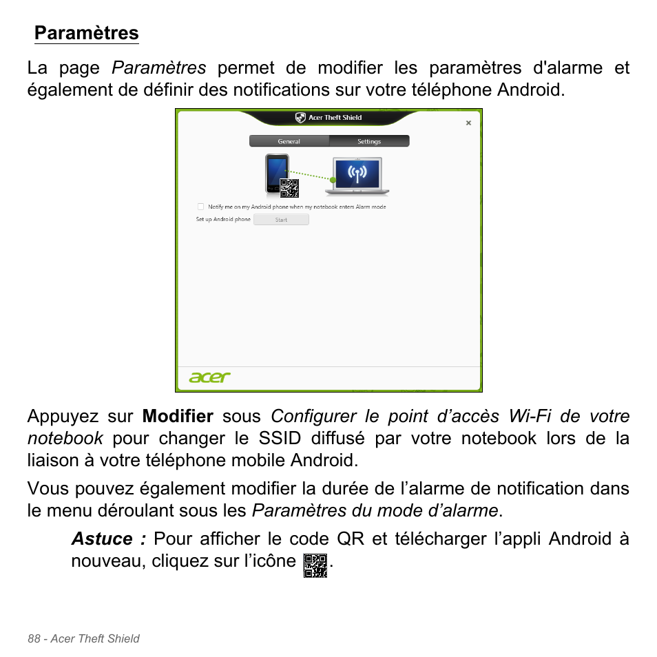 Paramètres | Acer Aspire V5-571PG User Manual | Page 202 / 3604