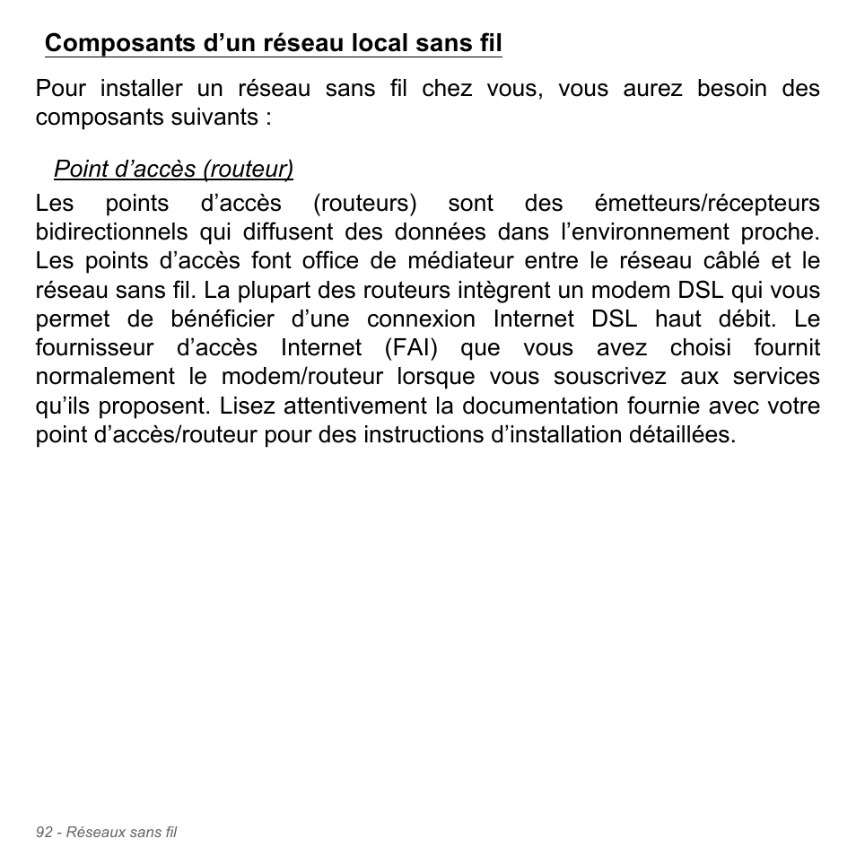 Composants d’un réseau local sans fil | Acer Aspire V5-571PG User Manual | Page 206 / 3604