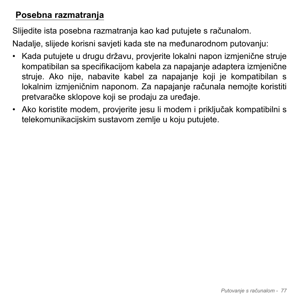 Posebna razmatranja | Acer Aspire V5-571PG User Manual | Page 2153 / 3604