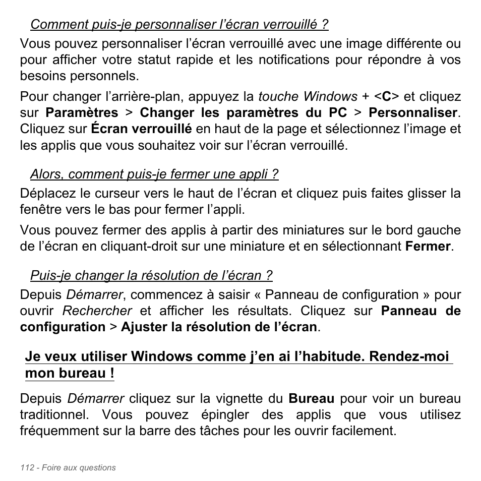Je veux utiliser windows comme j’en, Ai l’habitude. rendez-moi mon, Bureau | Acer Aspire V5-571PG User Manual | Page 226 / 3604