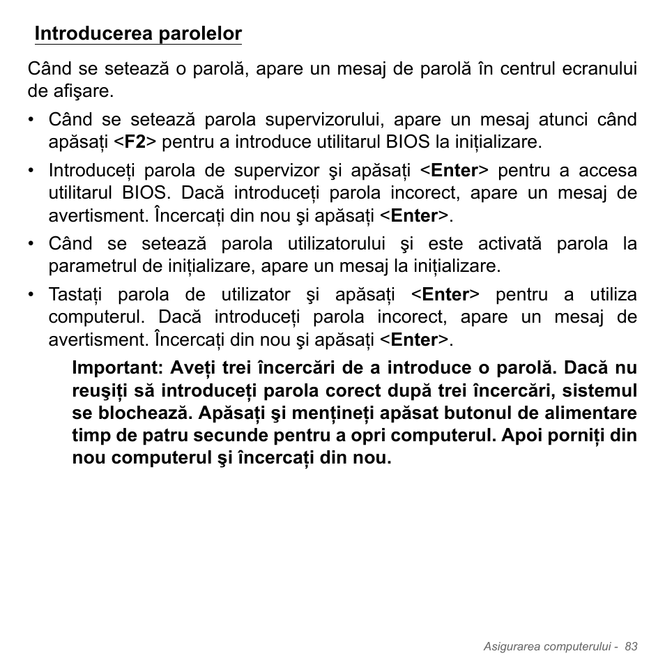Introducerea parolelor | Acer Aspire V5-571PG User Manual | Page 2279 / 3604
