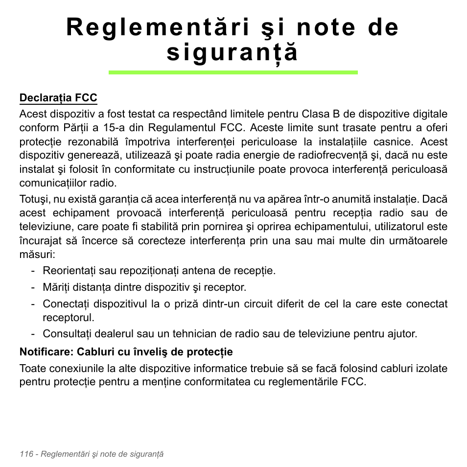 Reglementări şi note de siguranţă | Acer Aspire V5-571PG User Manual | Page 2312 / 3604