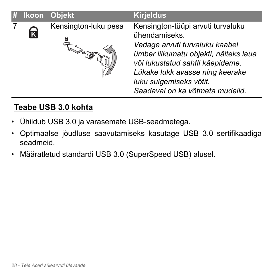 Teabe usb 3.0 kohta | Acer Aspire V5-571PG User Manual | Page 2478 / 3604