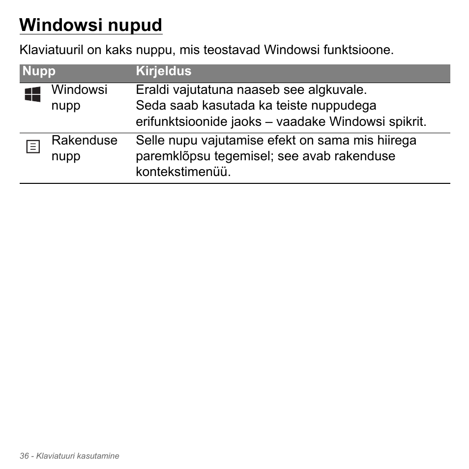 Windowsi nupud | Acer Aspire V5-571PG User Manual | Page 2486 / 3604