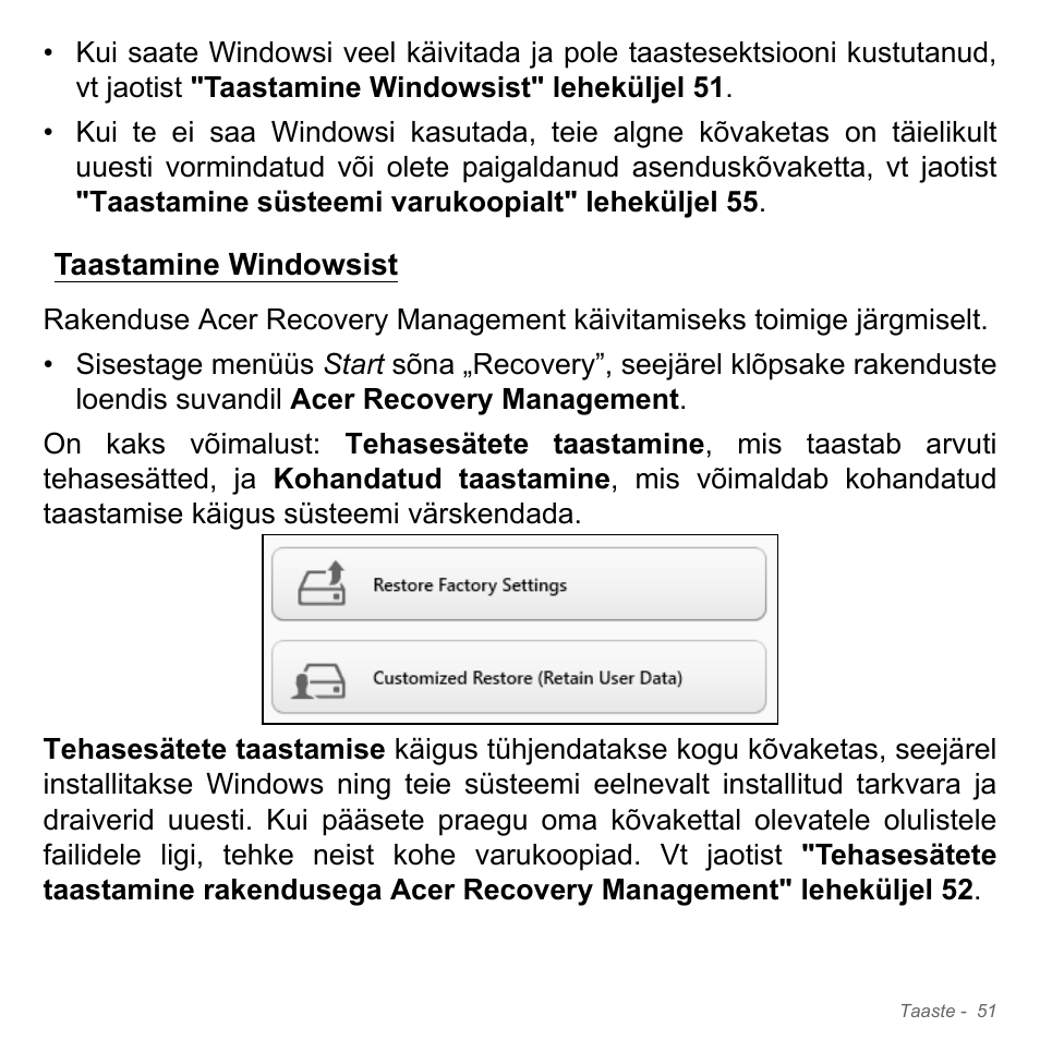 Taastamine windowsist | Acer Aspire V5-571PG User Manual | Page 2501 / 3604