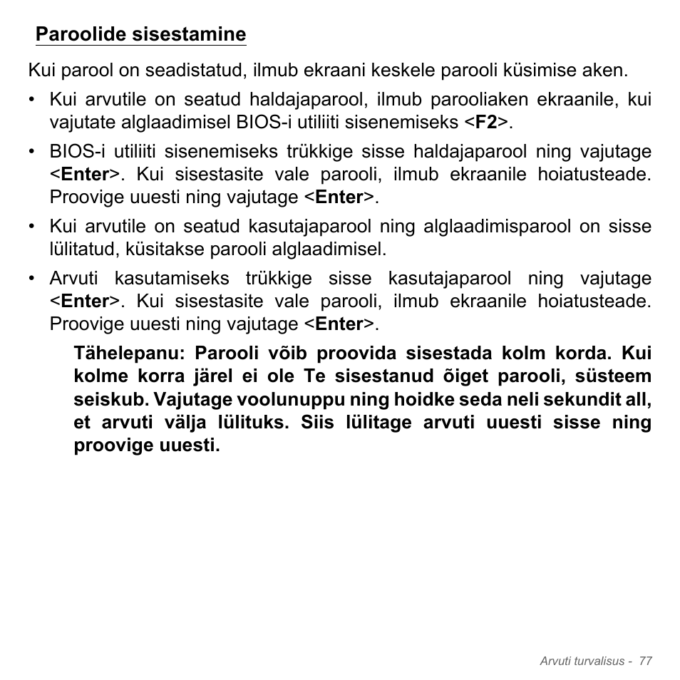 Paroolide sisestamine | Acer Aspire V5-571PG User Manual | Page 2527 / 3604