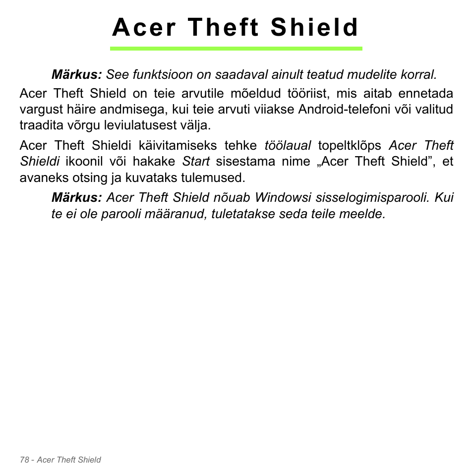 Acer theft shield | Acer Aspire V5-571PG User Manual | Page 2528 / 3604