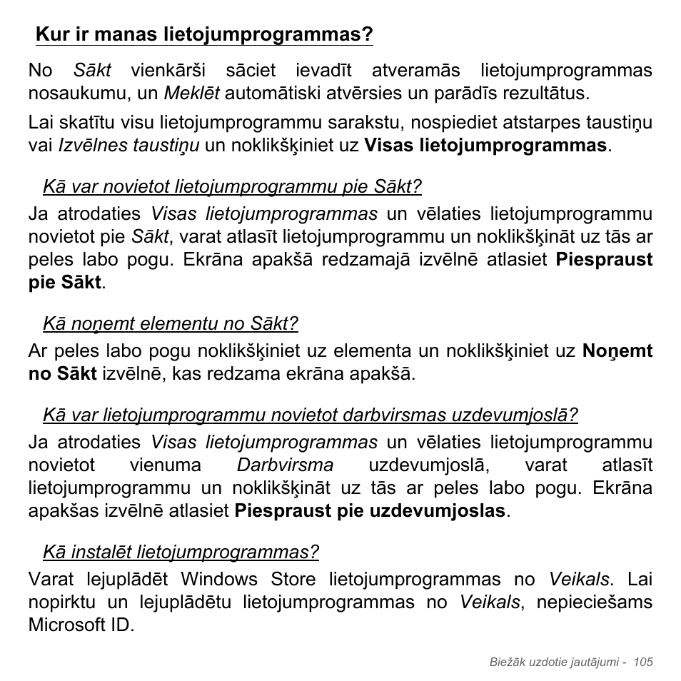 Kur ir manas lietojumprogrammas | Acer Aspire V5-571PG User Manual | Page 2671 / 3604