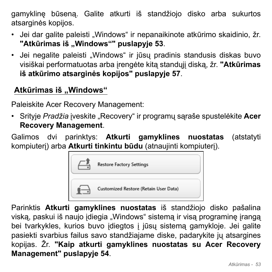 Atkūrimas iš „windows | Acer Aspire V5-571PG User Manual | Page 2735 / 3604