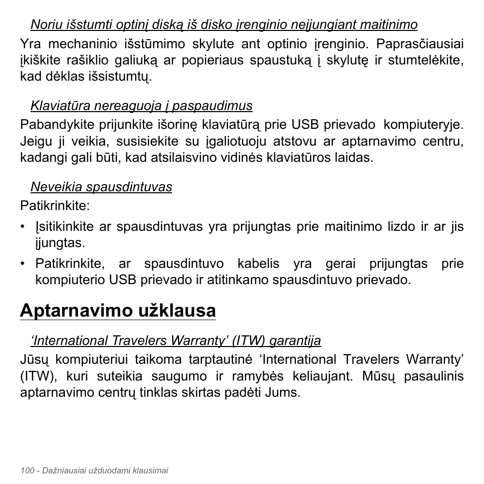 Aptarnavimo užklausa | Acer Aspire V5-571PG User Manual | Page 2782 / 3604