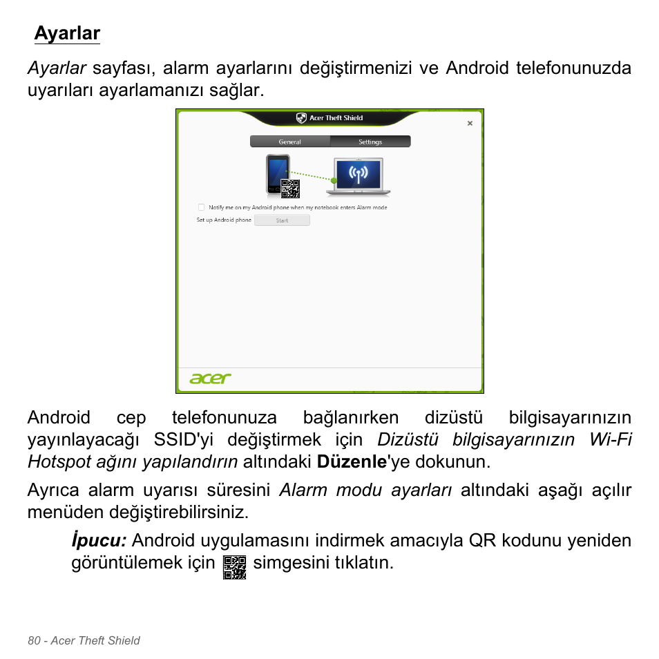 Ayarlar | Acer Aspire V5-571PG User Manual | Page 3020 / 3604