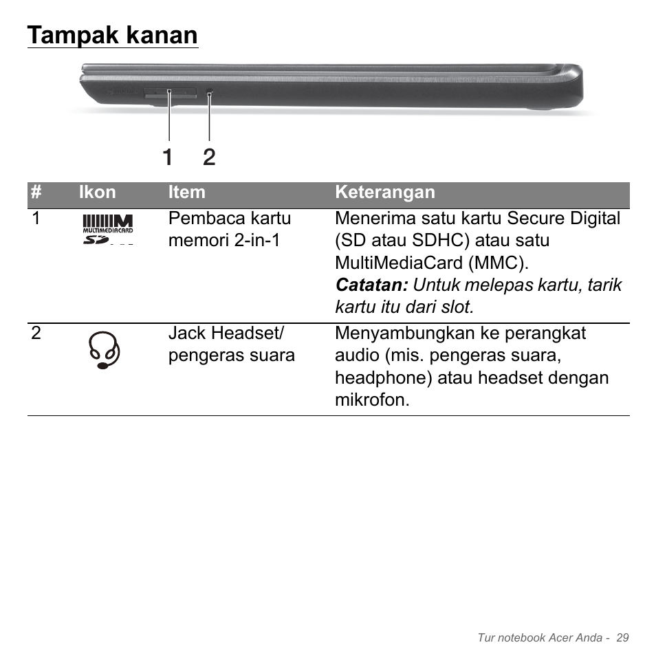 Tampak kanan | Acer Aspire V5-571PG User Manual | Page 3399 / 3604
