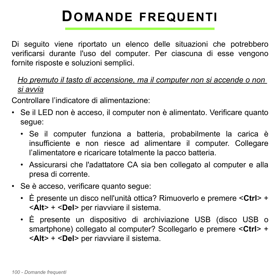 Domande frequenti, Omande, Frequenti | Acer Aspire V5-571PG User Manual | Page 470 / 3604