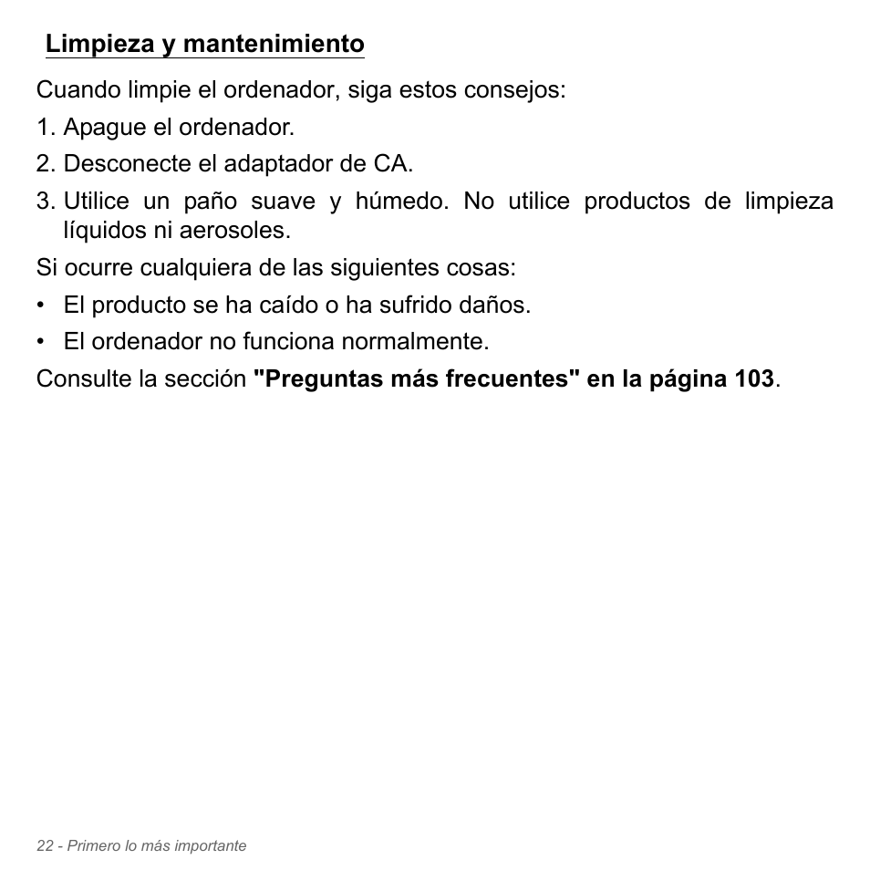 Limpieza y mantenimiento | Acer Aspire V5-571PG User Manual | Page 514 / 3604