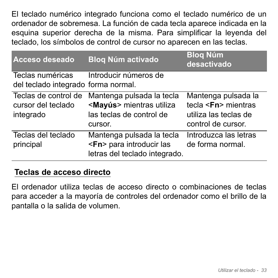 Teclas de acceso directo | Acer Aspire V5-571PG User Manual | Page 525 / 3604