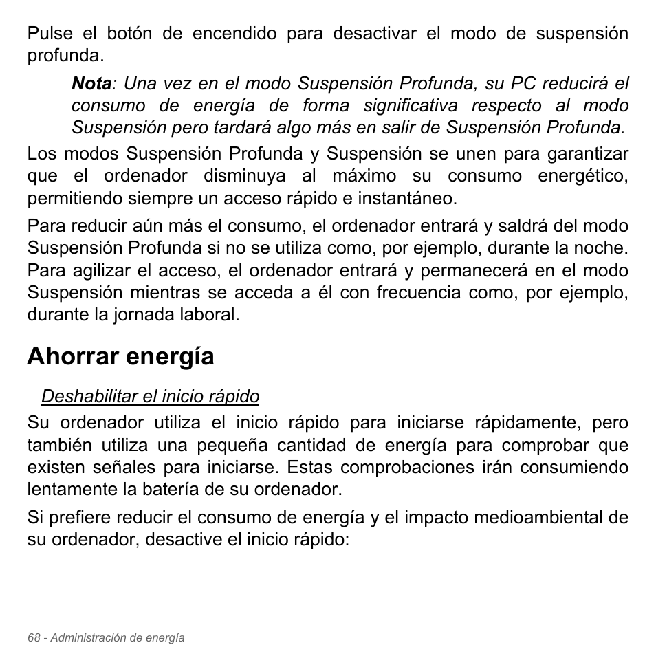 Ahorrar energía | Acer Aspire V5-571PG User Manual | Page 560 / 3604