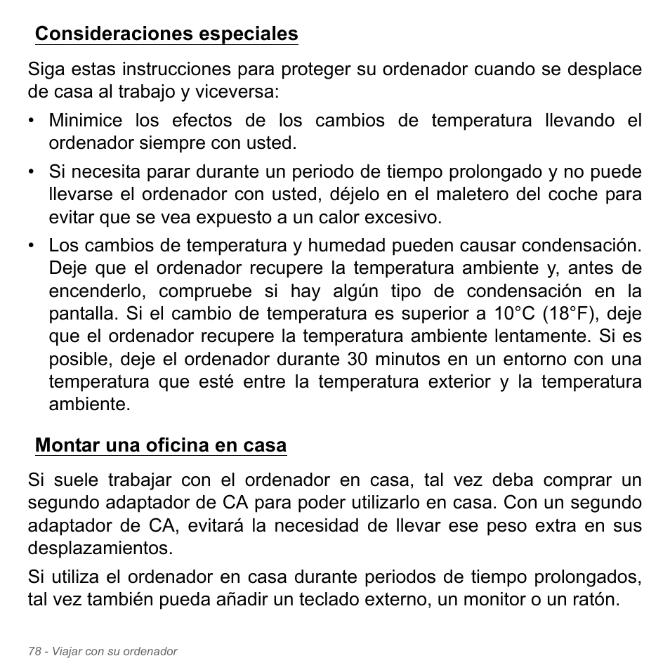 Consideraciones especiales, Montar una oficina en casa | Acer Aspire V5-571PG User Manual | Page 570 / 3604