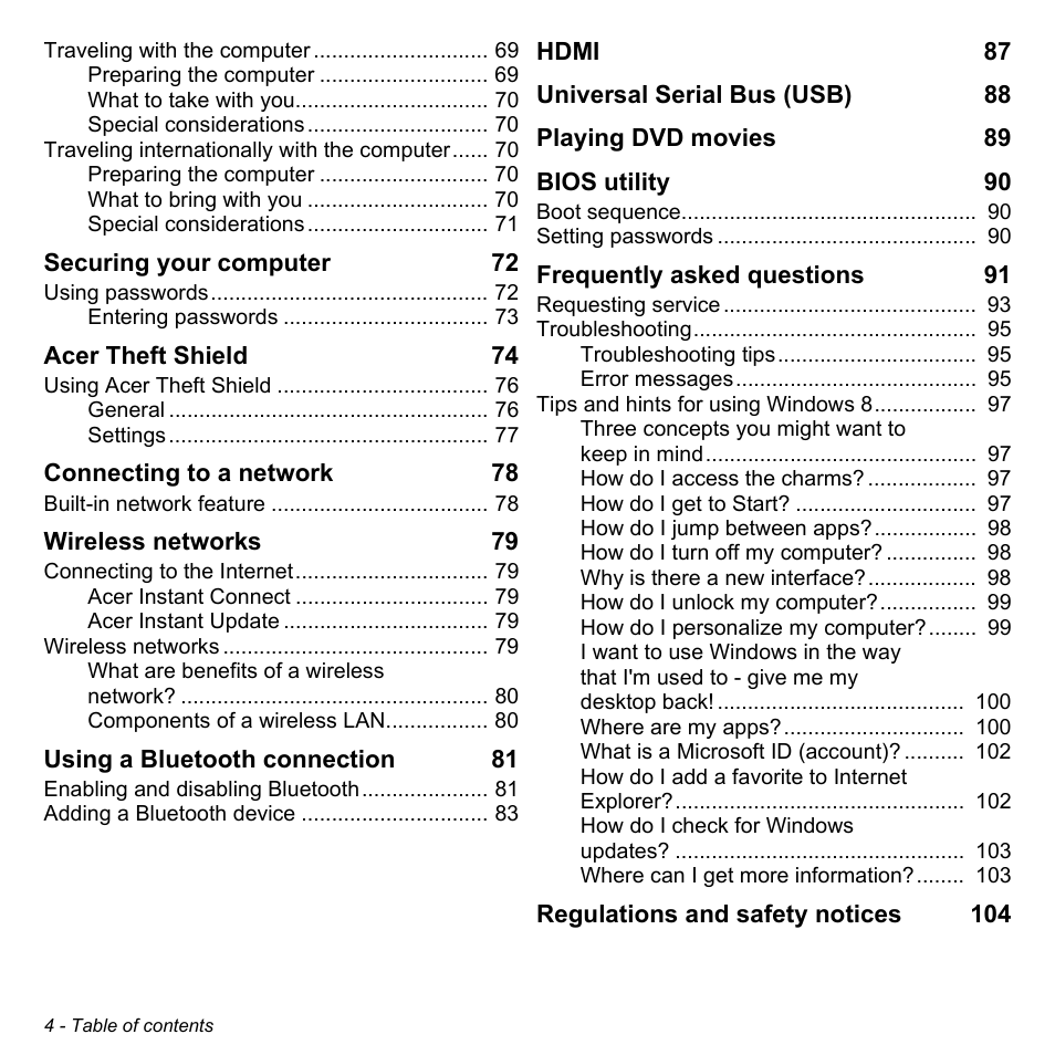Acer Aspire V5-571PG User Manual | Page 6 / 3604