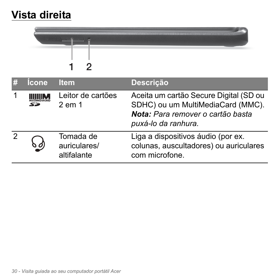 Vista direita | Acer Aspire V5-571PG User Manual | Page 648 / 3604