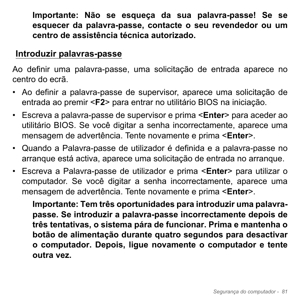 Introduzir palavras-passe | Acer Aspire V5-571PG User Manual | Page 699 / 3604