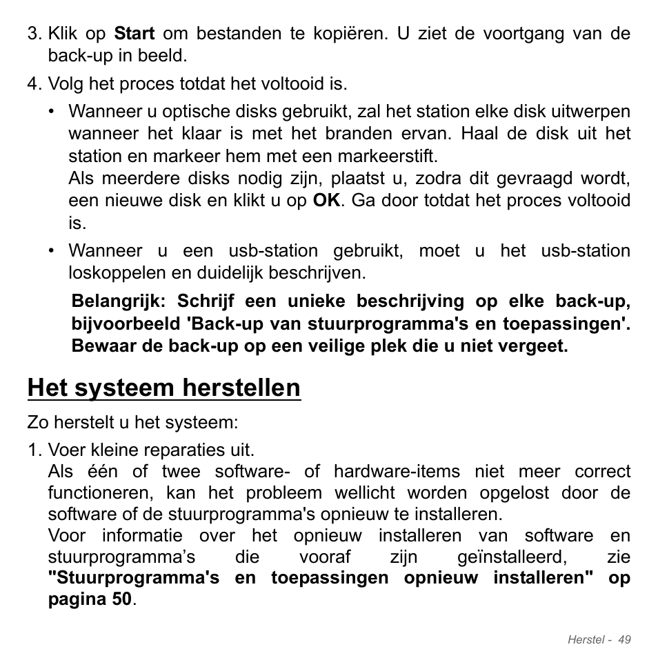 Het systeem herstellen | Acer Aspire V5-571PG User Manual | Page 789 / 3604