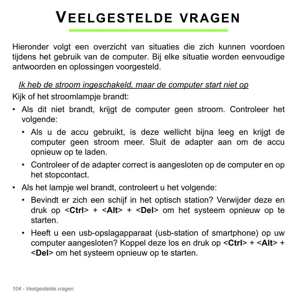 Veelgestelde vragen, Eelgestelde, Vragen | Acer Aspire V5-571PG User Manual | Page 844 / 3604