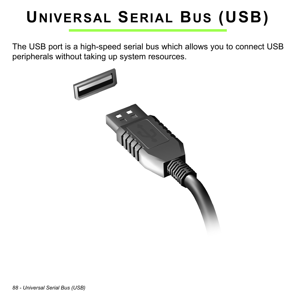 Universal serial bus (usb), Usb) | Acer Aspire V5-571PG User Manual | Page 90 / 3604