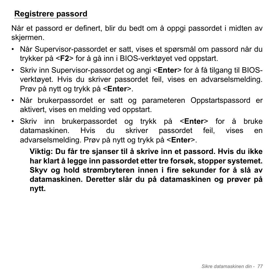 Registrere passord | Acer Aspire V5-571PG User Manual | Page 943 / 3604