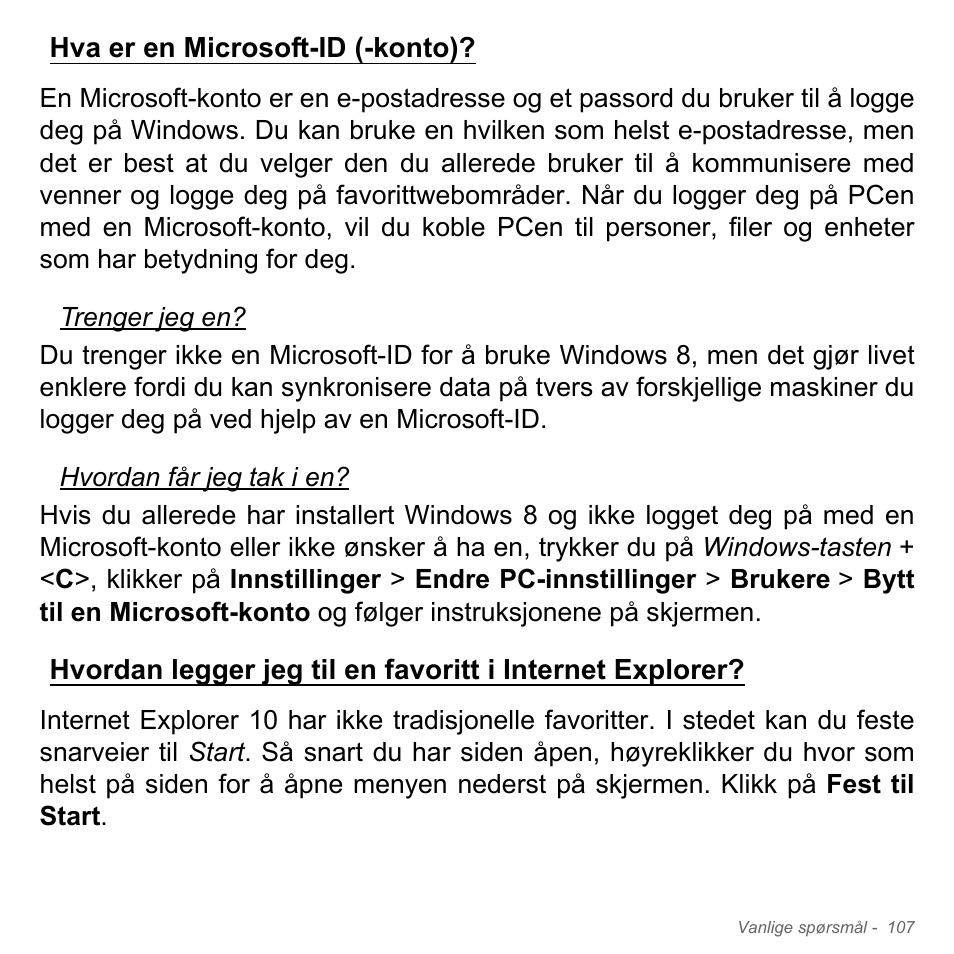 Hva er en microsoft-id (-konto) | Acer Aspire V5-571PG User Manual | Page 973 / 3604