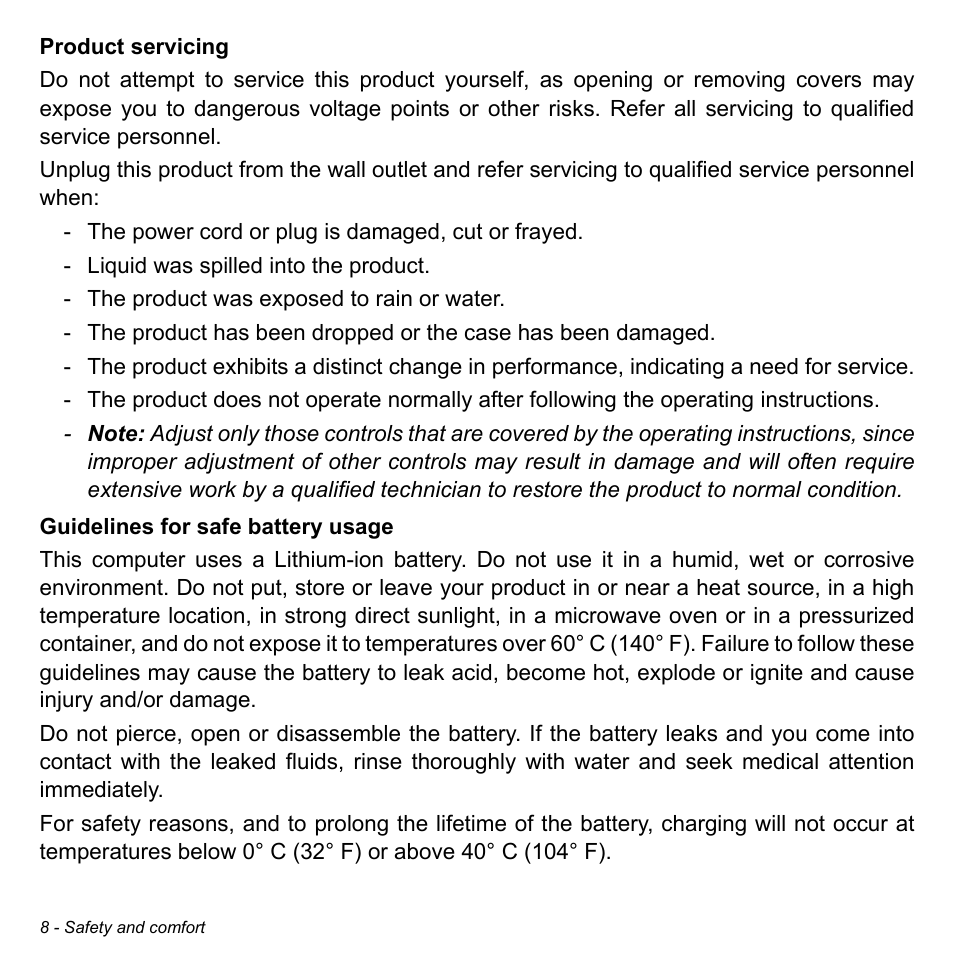 Acer W700P User Manual | Page 10 / 3264