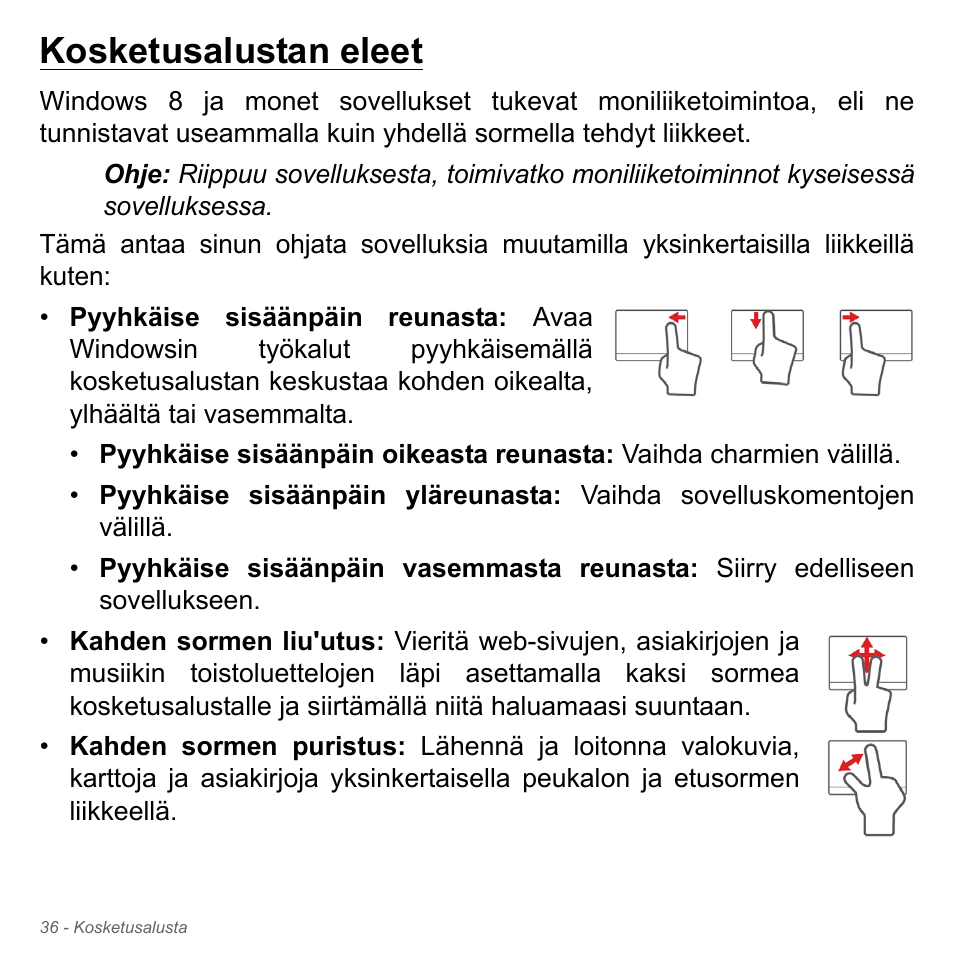 Kosketusalustan eleet | Acer W700P User Manual | Page 1136 / 3264
