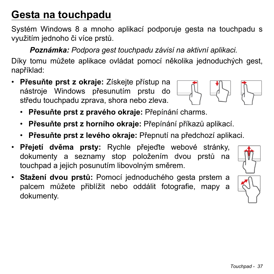 Gesta na touchpadu | Acer W700P User Manual | Page 1597 / 3264