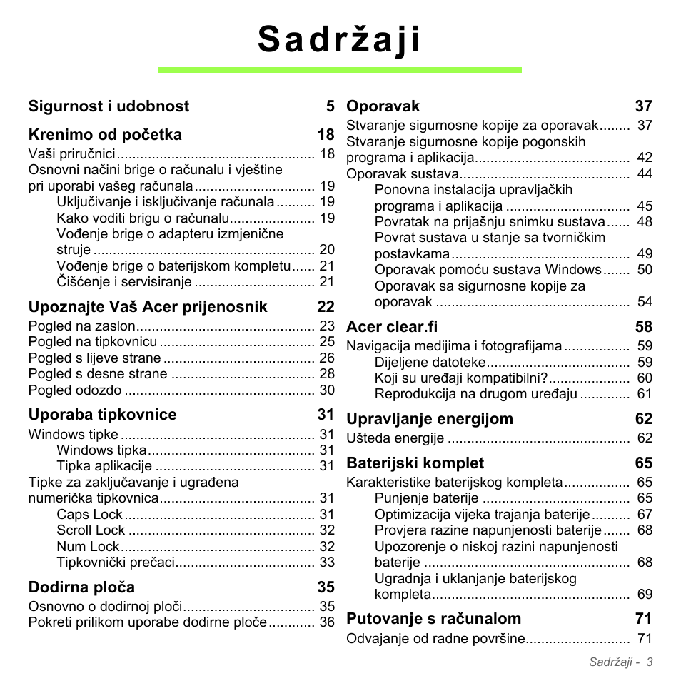 Sadržaji | Acer W700P User Manual | Page 1883 / 3264