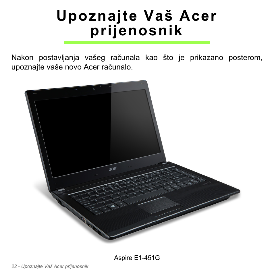 Upoznajte vaš acer prijenosnik | Acer W700P User Manual | Page 1902 / 3264