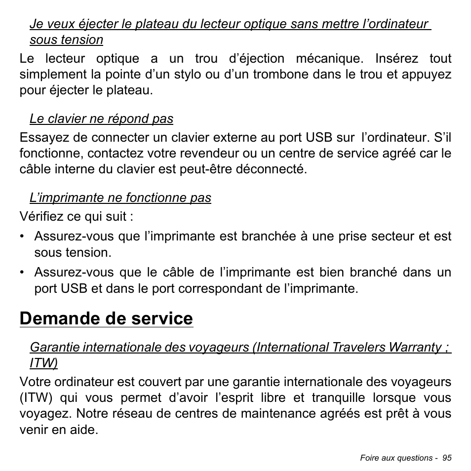 Demande de service | Acer W700P User Manual | Page 199 / 3264