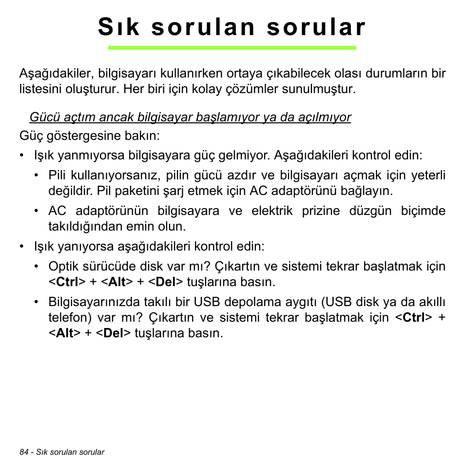 Sık sorulan sorular | Acer W700P User Manual | Page 2746 / 3264