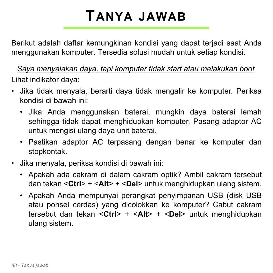 Tanya jawab, Anya, Jawab | Acer W700P User Manual | Page 3140 / 3264