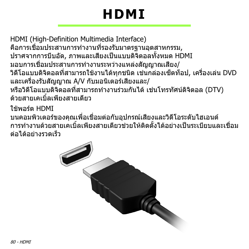 Hdmi | Acer W700P User Manual | Page 3240 / 3264