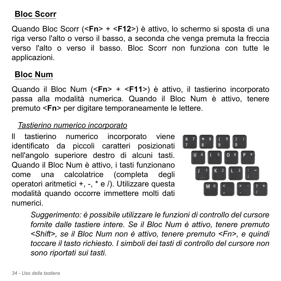Bloc scorr, Bloc num, Bloc scorr bloc num | Acer W700P User Manual | Page 370 / 3264