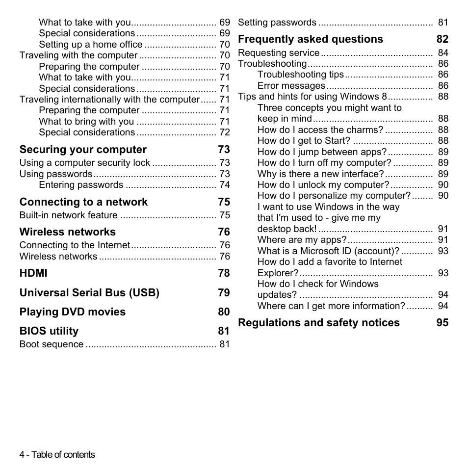 Acer W700P User Manual | Page 6 / 3264