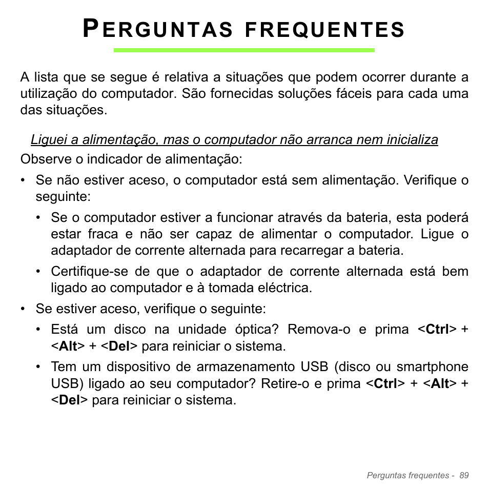 Perguntas frequentes, Erguntas, Frequentes | Acer W700P User Manual | Page 653 / 3264