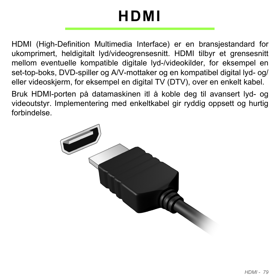 Hdmi | Acer W700P User Manual | Page 865 / 3264