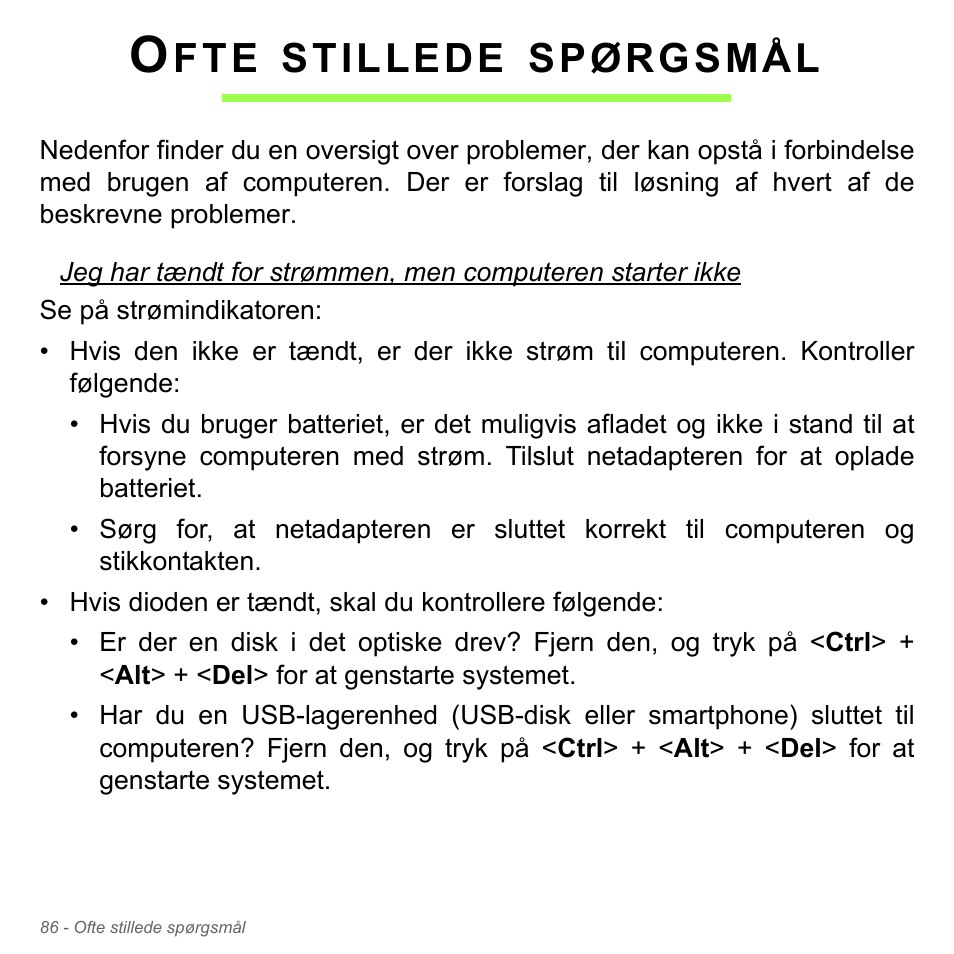 Ofte stillede spørgsmål, Stillede, Spørgsmål | Acer W700P User Manual | Page 976 / 3264